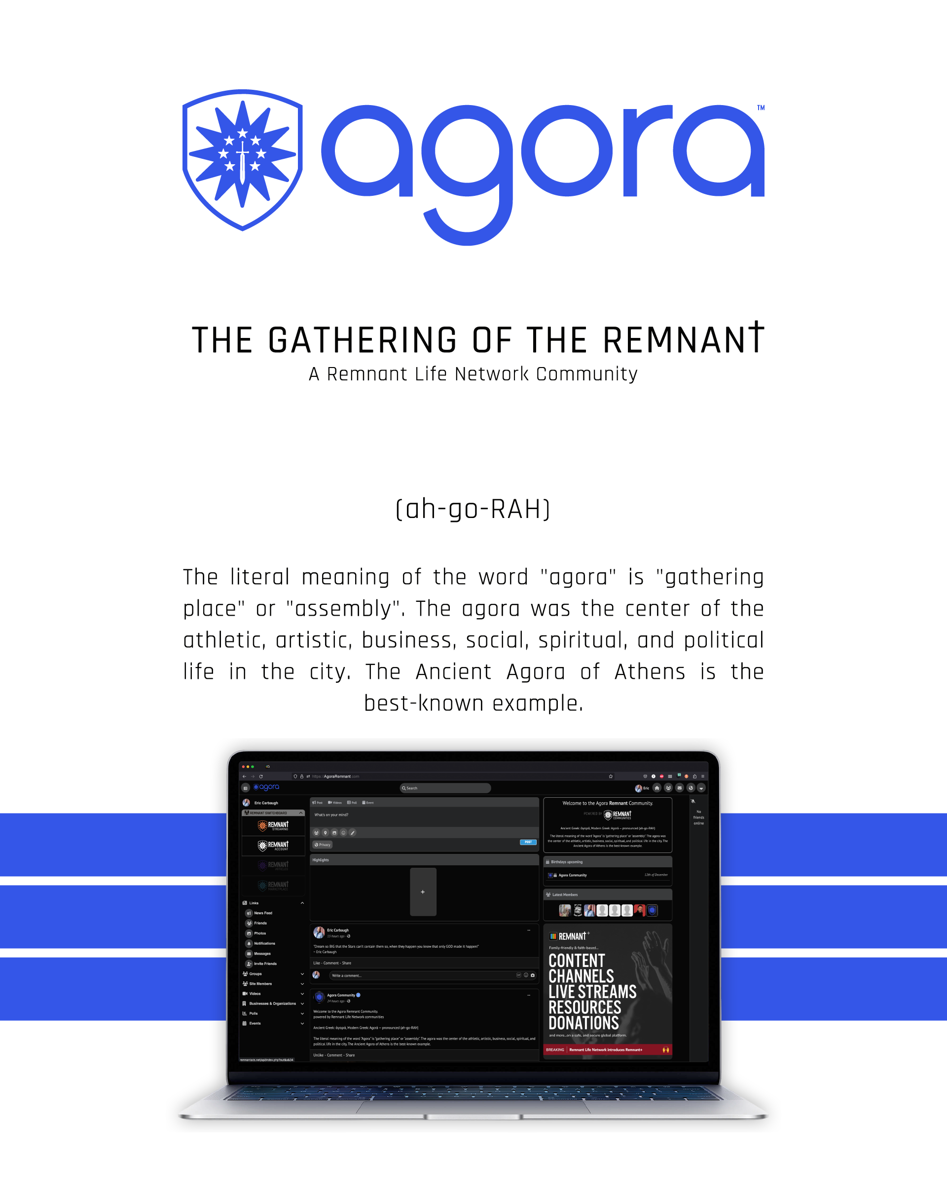 AGORA – The Gathering of the Remnant - A Remnant Life Network Community
